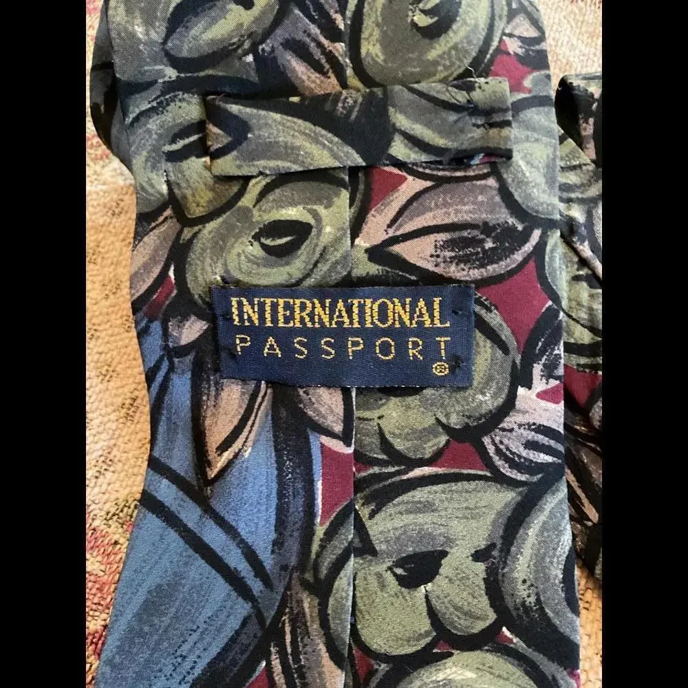International Passport ArtisticSilk  Print Tie
